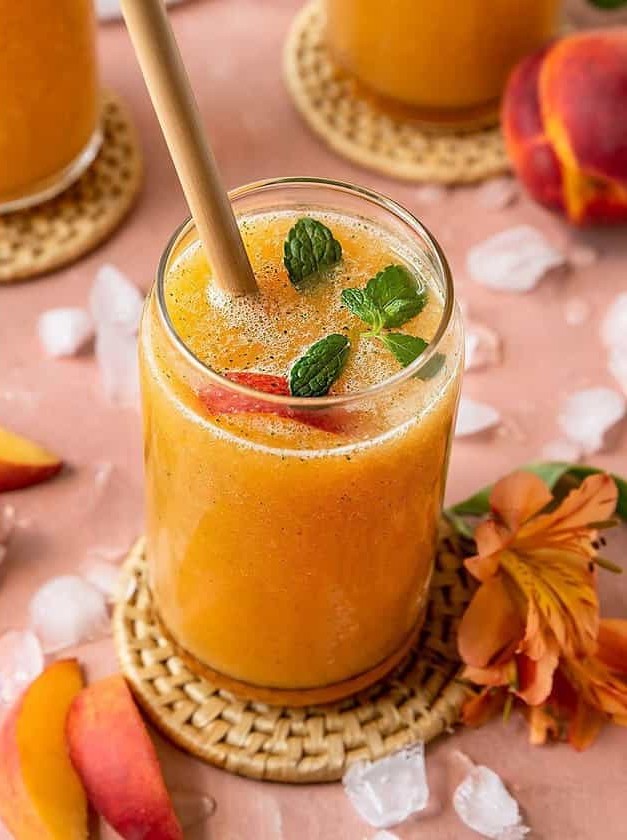 Peach Mint Frosé