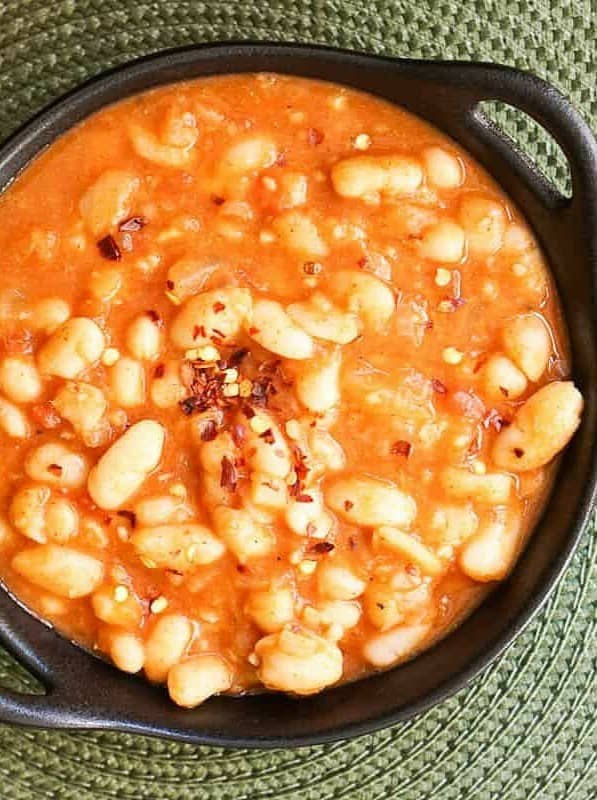 Vegetarian Spanish White Beans Stew