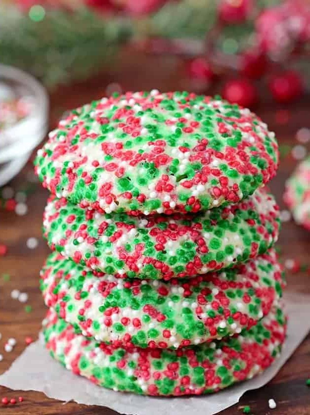 Christmas Cheesecake Cookies