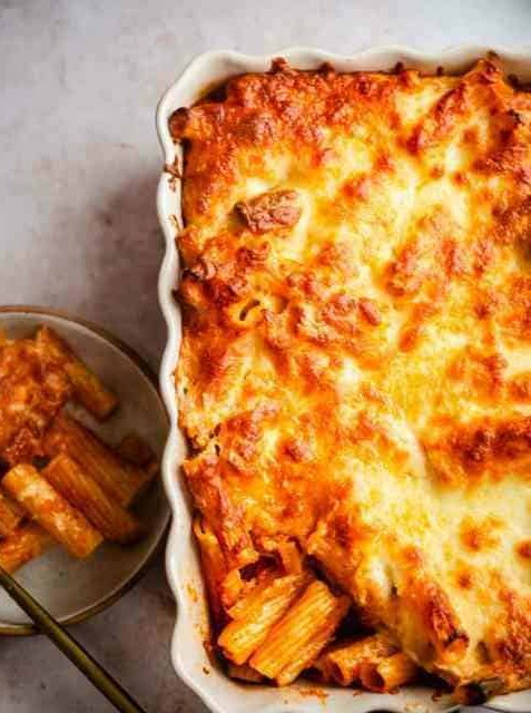 Rigatoni al Forno with Béchamel Sauce