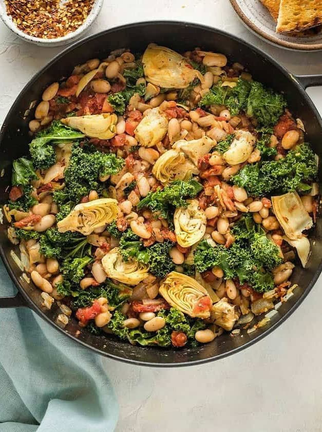 Tuscan White Bean Skillet