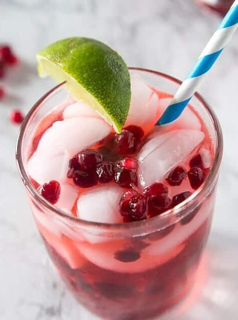 Pomegranate Vodka Gimlet