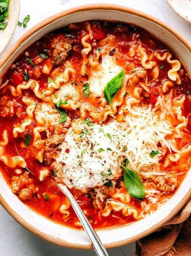 Easy Lasagna Soup