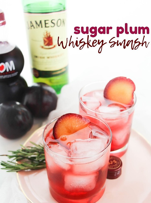 Sugar Plum Whiskey Smash