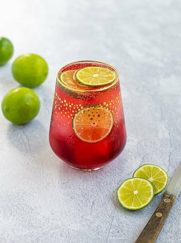 Hibiscus Iced Tea Sparkler