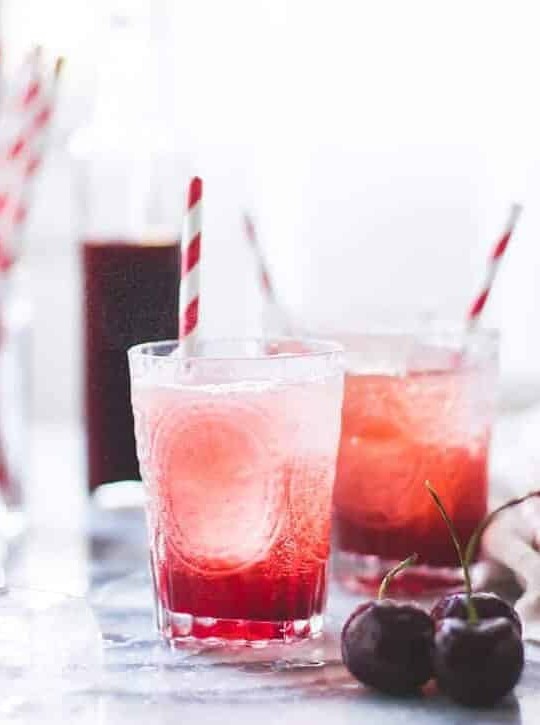 Cherry Vanilla Maple Shrub