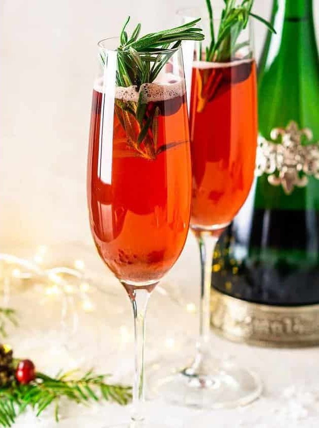 Spiced Cranberry Mimosa