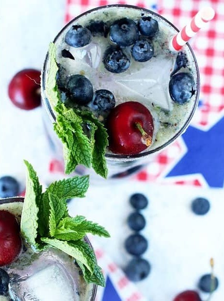 Cherry Blueberry Mojito