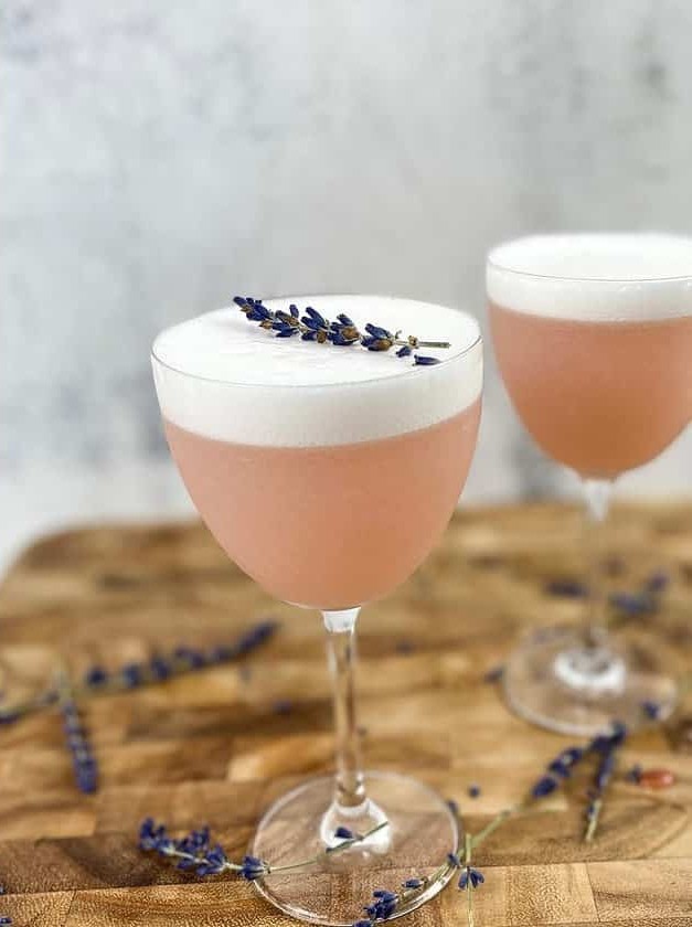 Rhubarb Lavender Gin Cocktail