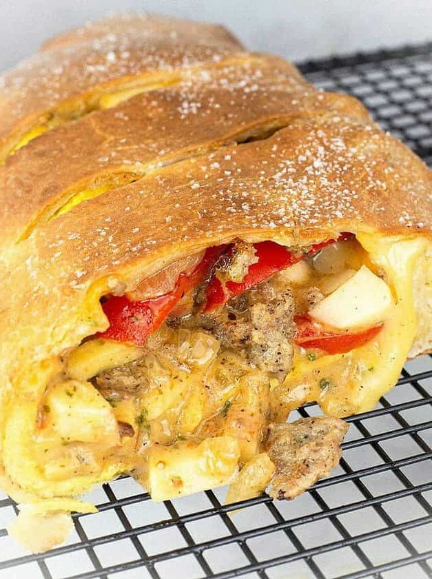 Breakfast Stromboli