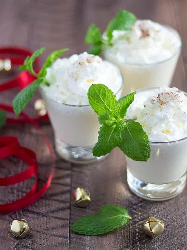 Vanilla Mint Nog Cocktail