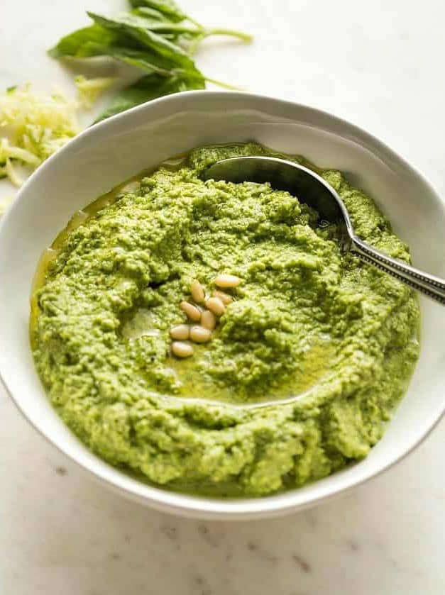 Healthy Zucchini Basil Pesto