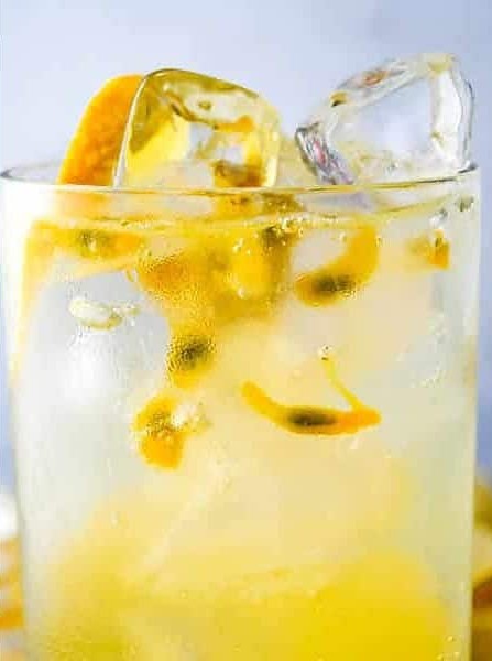 Vodka Spiked Passion Fruit Cocktail