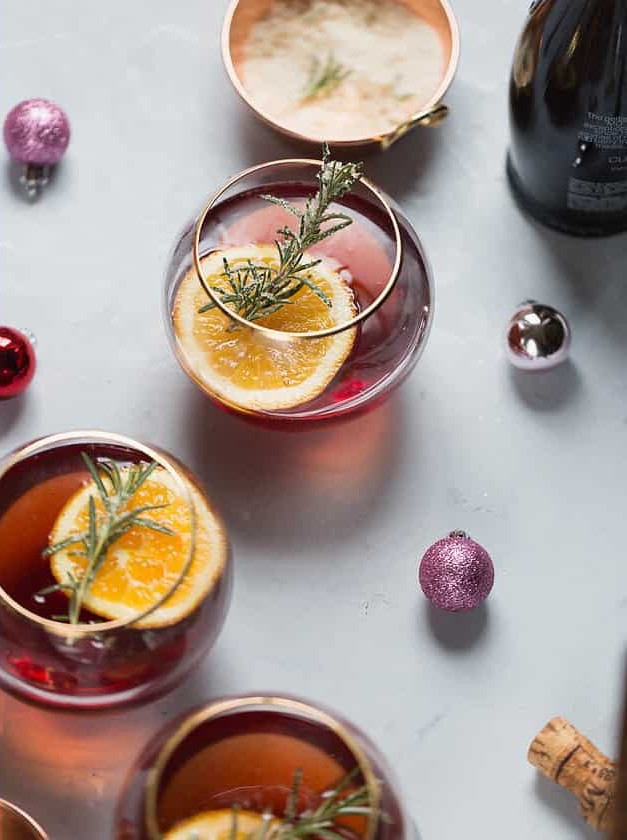 Cranberry Orange Champagne Mimosa