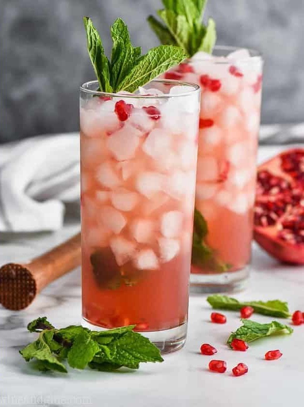 Pomegranate Mojitos