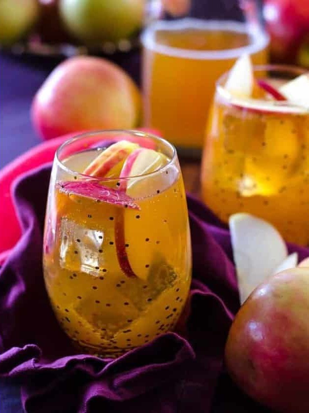 Sparkling Double Apple Cider Fireball Sangria