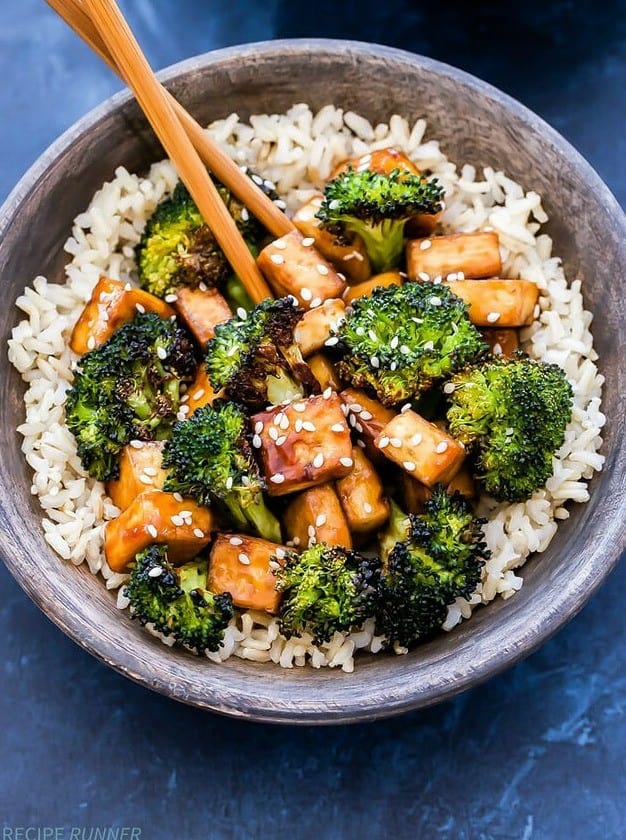 Sheet Pan Crispy Teriyaki Tofu and Broccoli