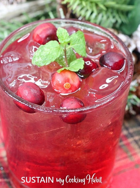 Tequila Cranberry Spritzer