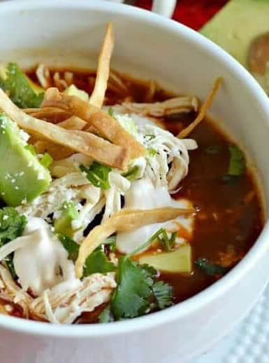 Authentic Mexican Chicken Tortilla Soup