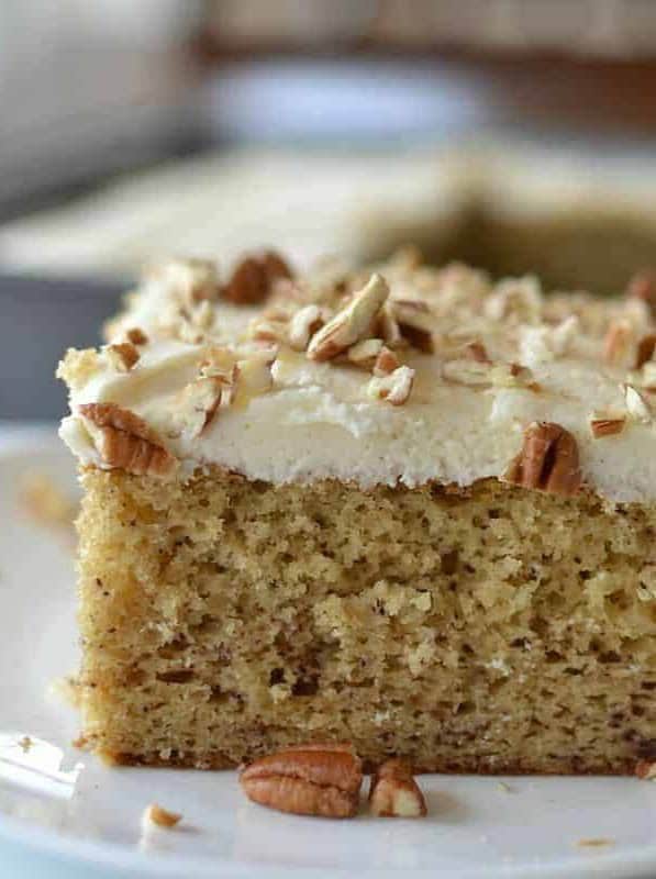 Easy Banana Cake with Cream Cheese Frosting