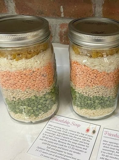 Friendship Soup Mix in a Jar