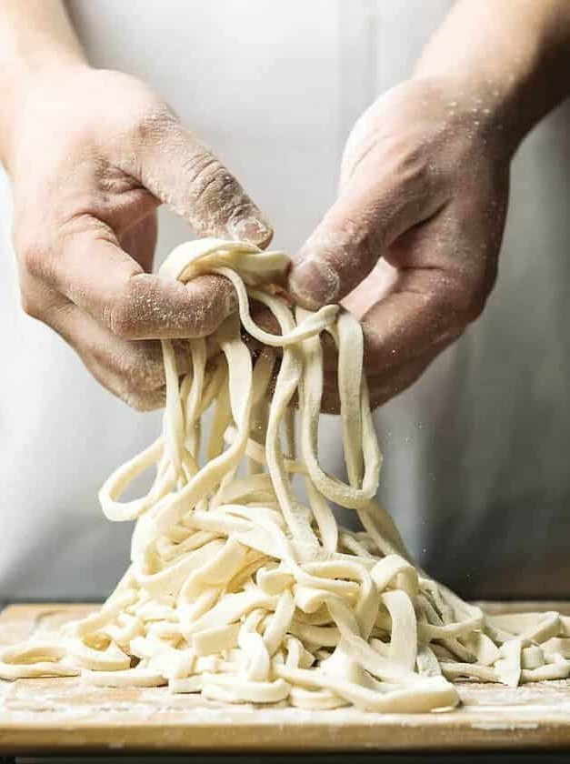 Homemade Udon Noodles