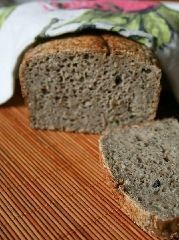 Fermented Buckwheat Bread with Hemp Seed Spread