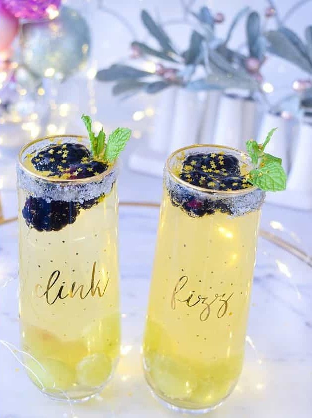 NYE Champagne Sparkler Cocktail