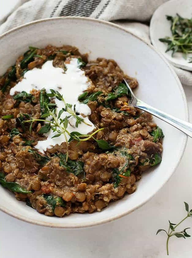 One-Pot Italian Quinoa and Lentils