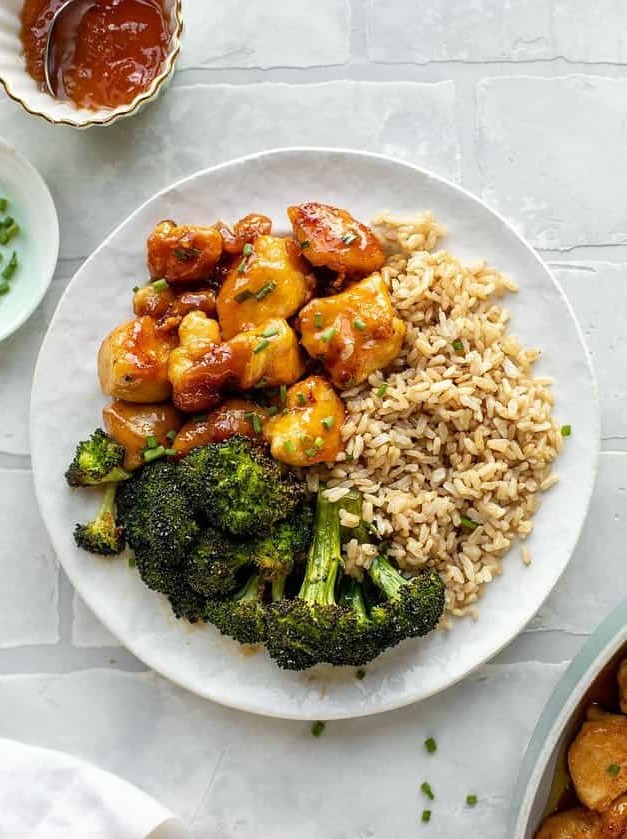 Sticky Apricot Chicken and Broccoli