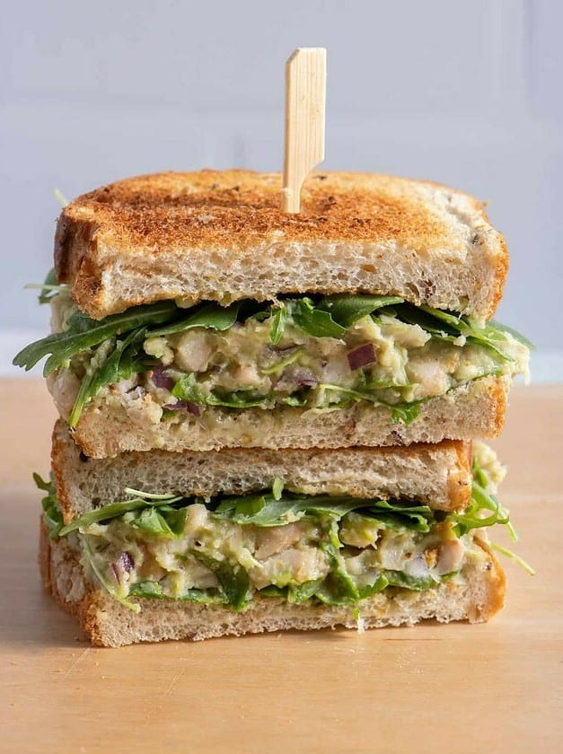 Avocado White Bean Sandwich