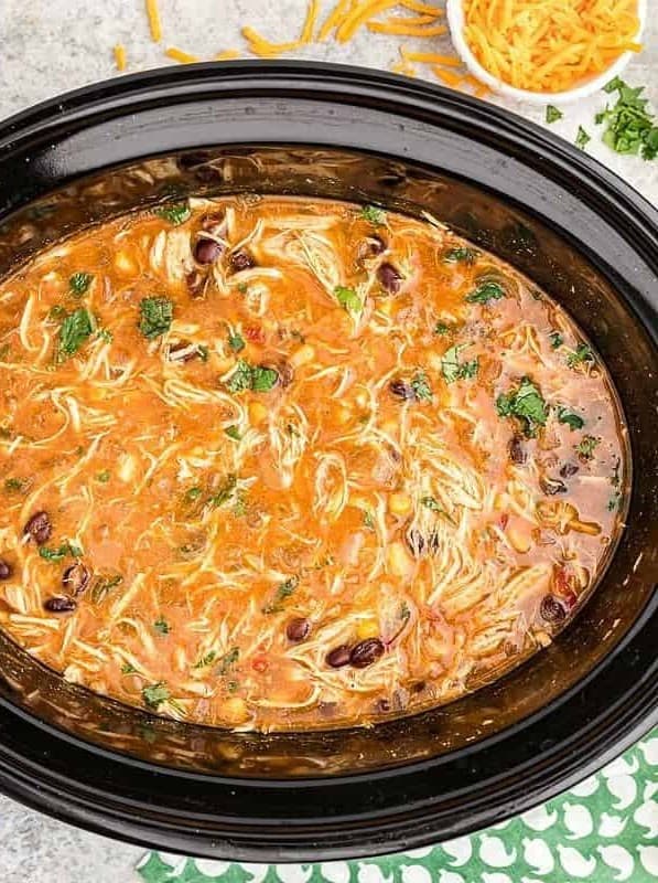 Slow Cooker Chicken Tortilla Soup