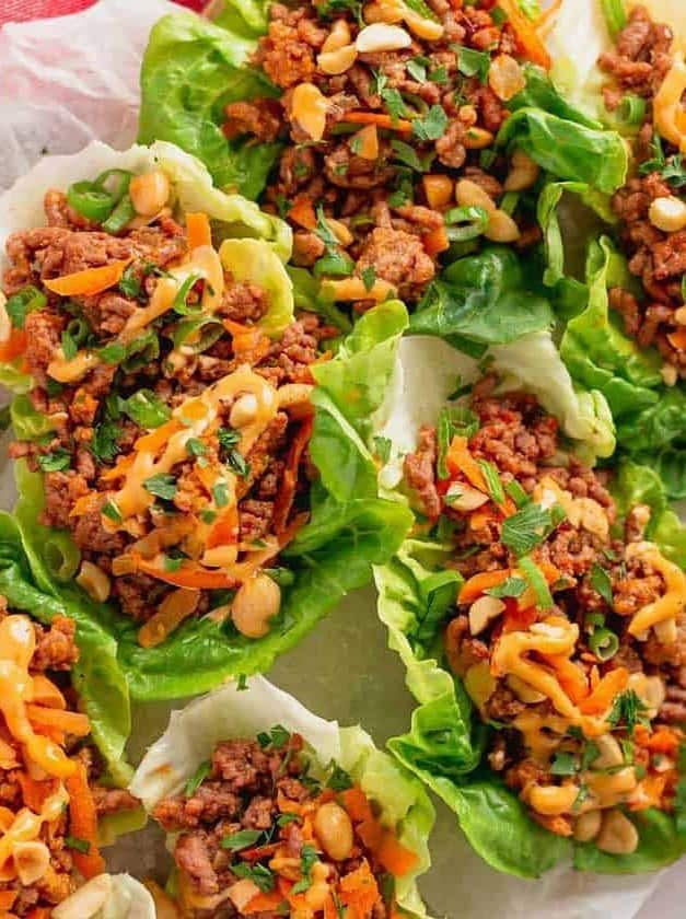 Ground Beef Lettuce Wraps