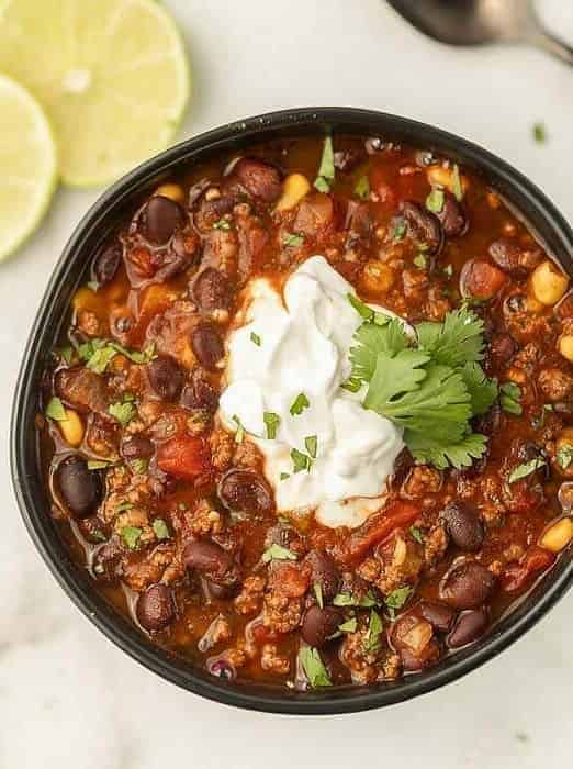 Crock Pot Black Bean Cilantro Soup