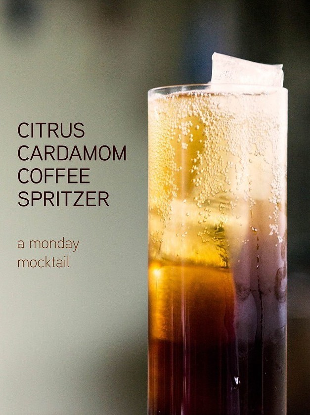 Citrus Cardamom Coffee Spritzer