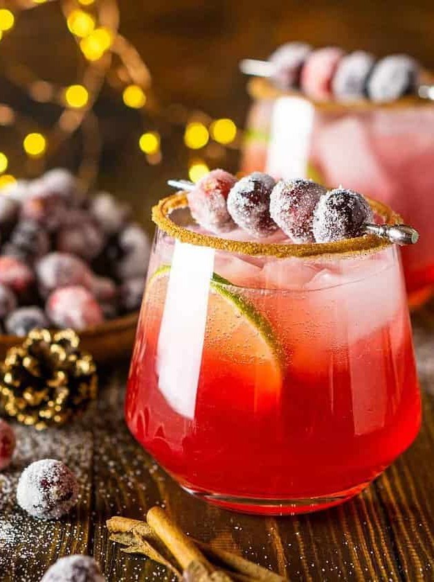 Sparkling Cranberry-Ginger Margarita