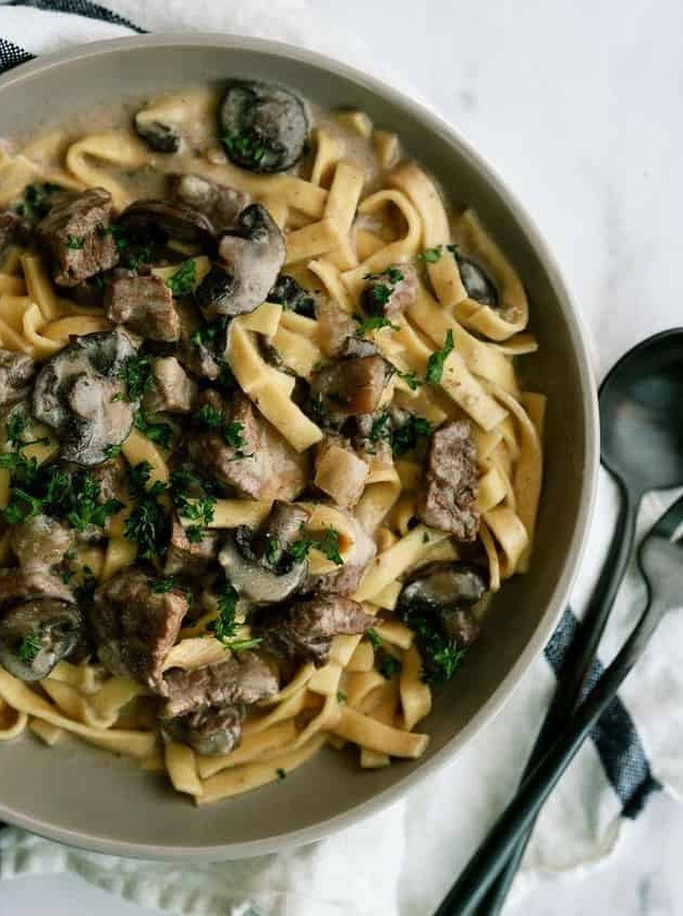 Instant Pot Beef Stroganoff