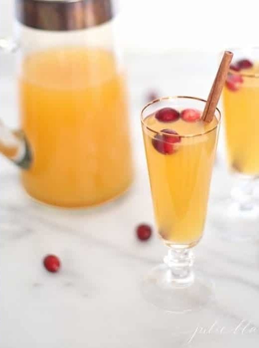 Apple Pear Prosecco Cocktail