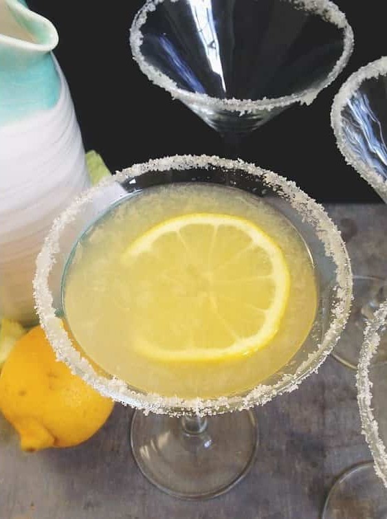 Meyer Lemon Drop Champagne Punch