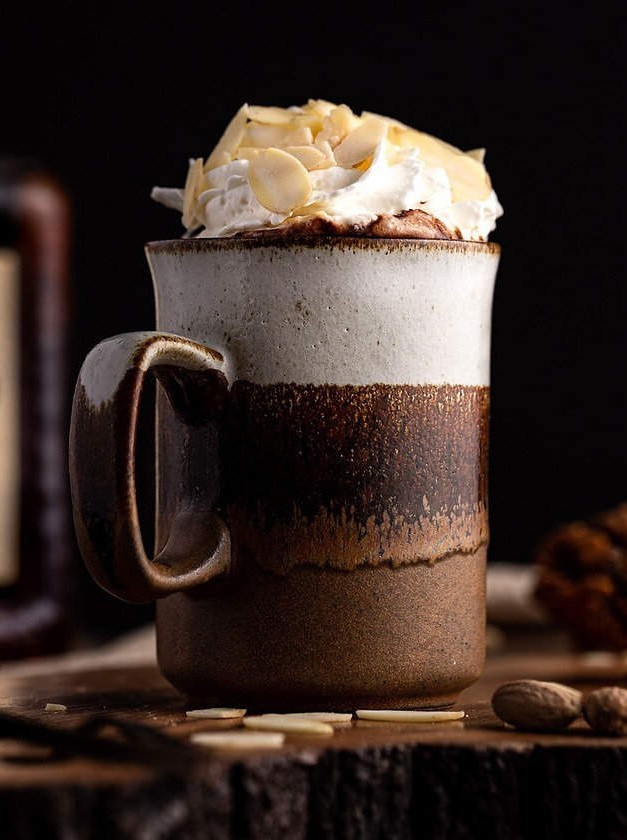 Dark Hot Chocolate With Amaretto