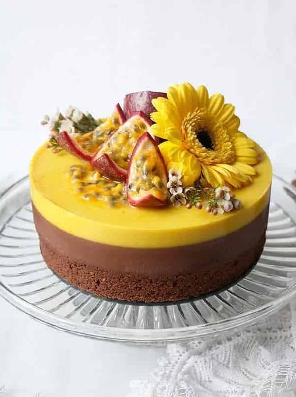 Chocolate Passion Fruit Entremet Cake