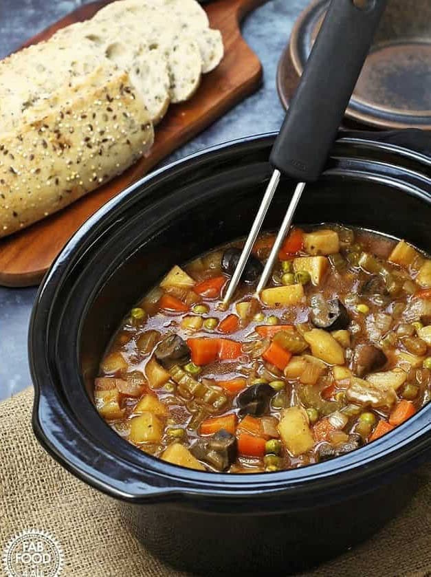 Easy Slow Cooker Vegan Stew