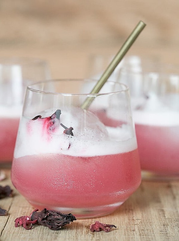 Hibiscus Gin Sour