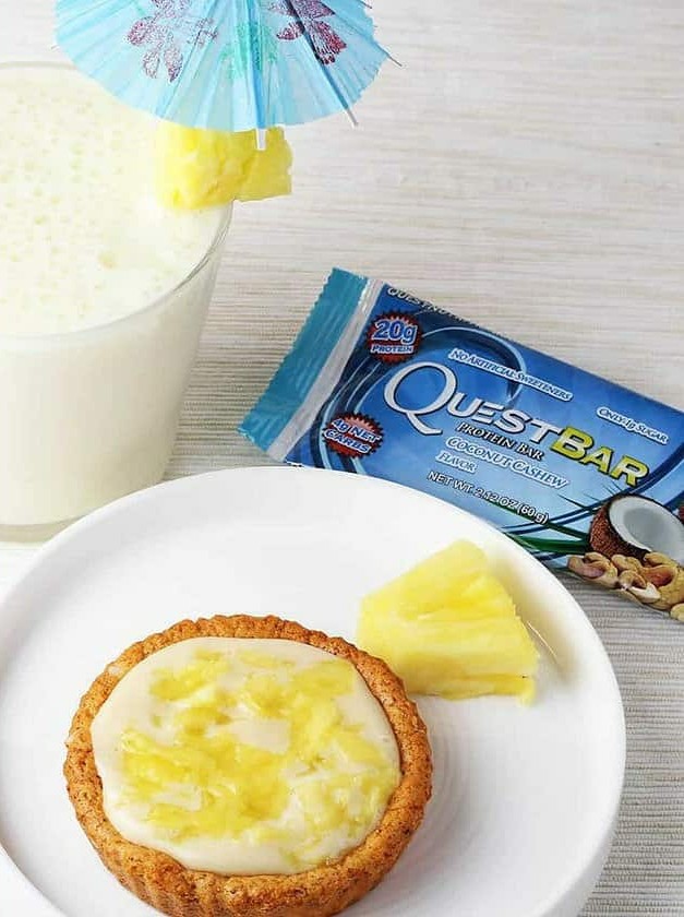 Coconut Pineapple Protein Tartlets