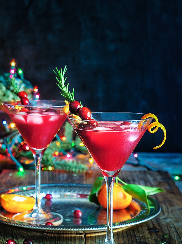 Cranberry Rosemary Citrus Martini