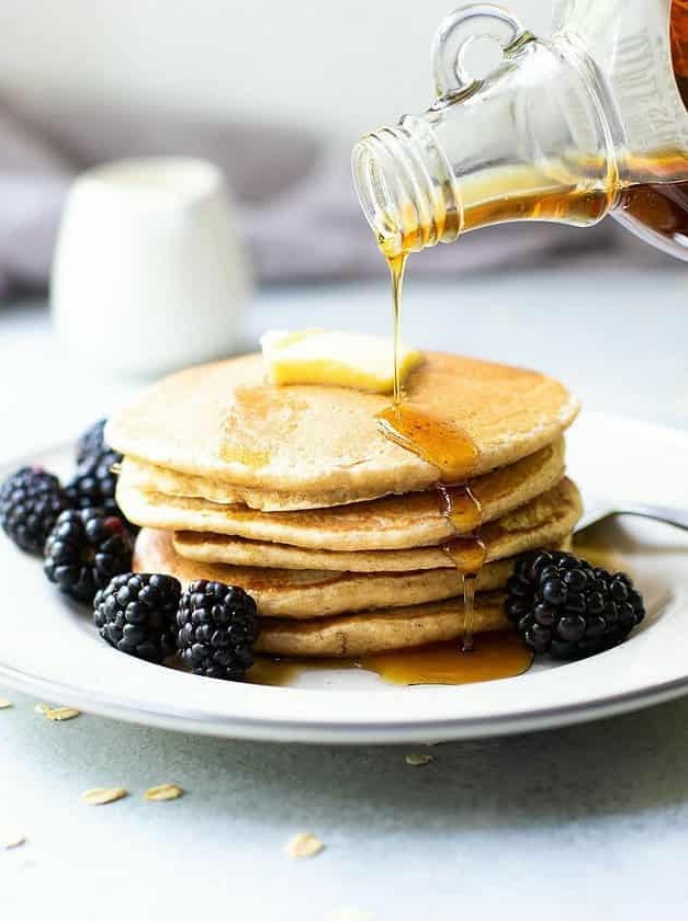 Healthy Oat Flour Pancakes