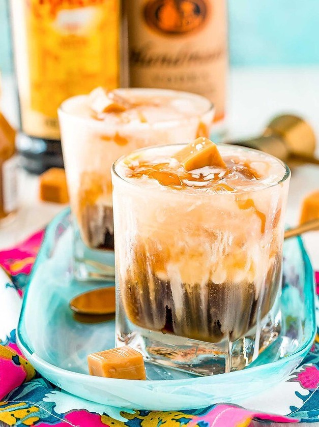 Salted Caramel White Russian Cocktail