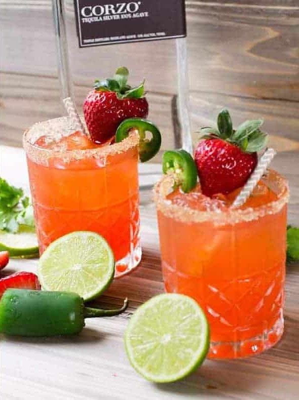 Strawberry Jalapeño Margarita