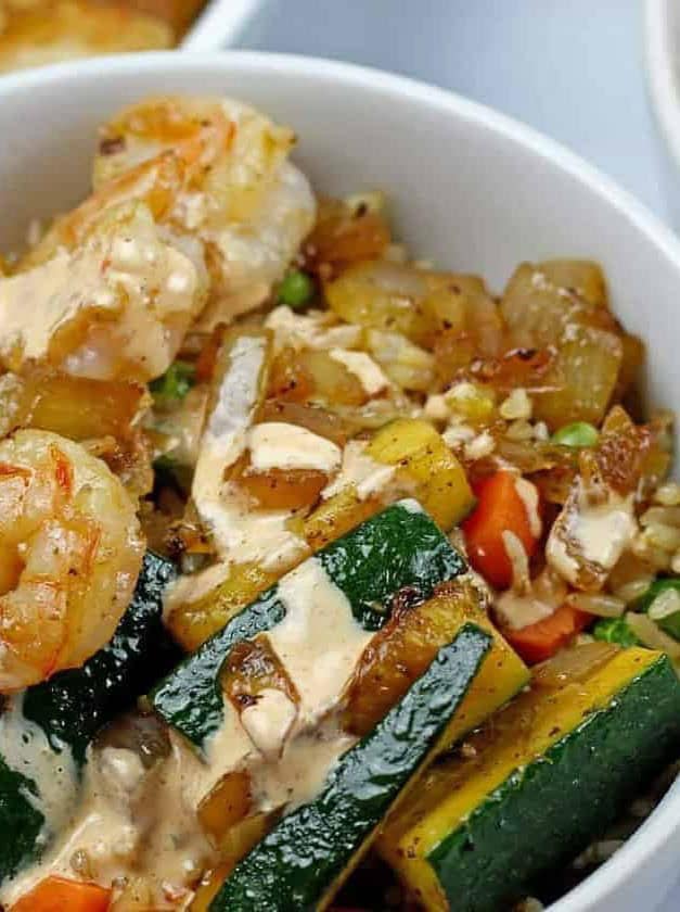 Hibachi Shrimp Rice Bowls