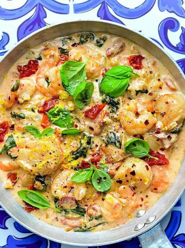 Creamy Shrimp and Scallops